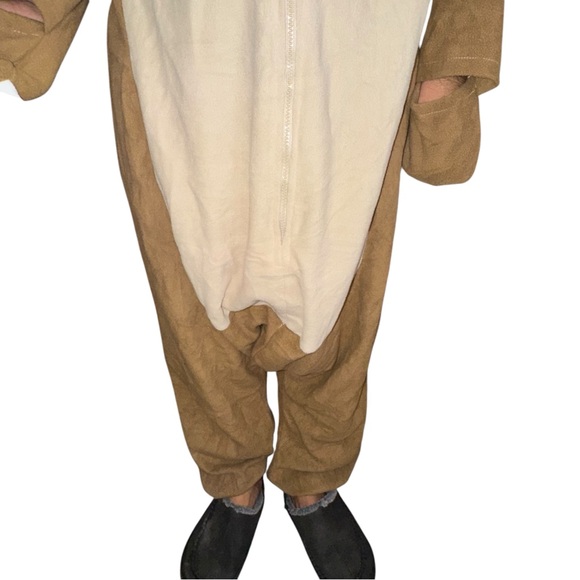 Adult Unisex Sloth Jumpsuit Cosplay Costume Animal Homewear Sleepwear Size L - Picture 16 of 17